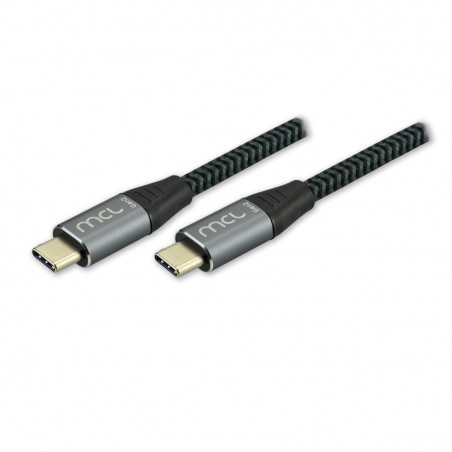 Câble Type C USB 3.2  mâle / mâle  tressé Gen 2 10Gb 100W 5A - 2m