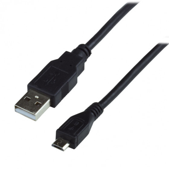 Câble USB 2.0 type A mâle / micro USB B mâle - 0.5m