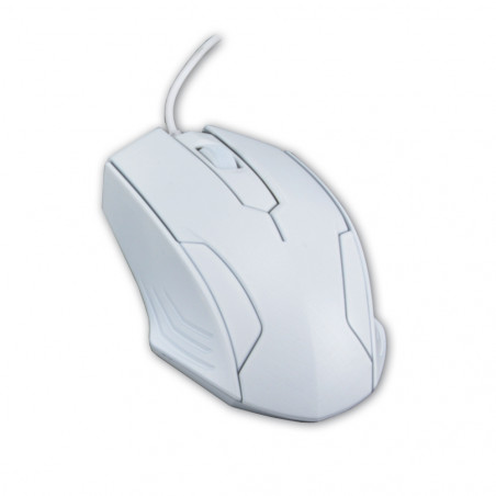 Souris USB infra rouge 1600 DPI 3 boutons - Blanche