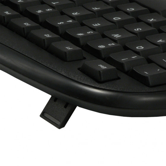 Clavier USB filaire Azerty touches silencieuses - Noir ColorBox